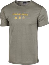 Ivanhoe T-shirt Agaton Trace Heren Merinowol Groen Maat Xl