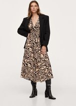 Mango Jurk Jurk Met Animal Print 17078630 30 Dames Maat - 40