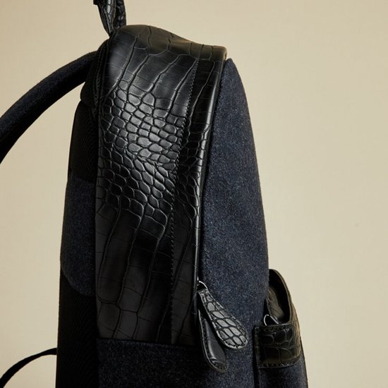 Ted Baker Wool Backpack Navy