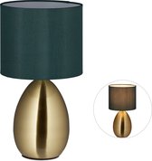 Relaxdays Nachtkastlamp goud - moderne tafellamp - nachtlamp goud - vensterbank lamp