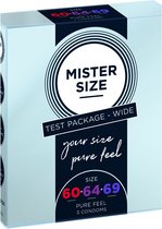 Mister Size - Pure Feel - 60, 64, 69 mm 3 pack - tester - Condoms