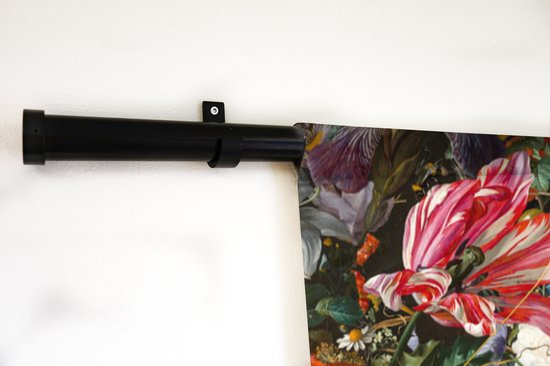 Tenture murale - Tissu mural - Fleurs - Art - Papillon - 120x90 cm - Tapisserie