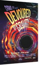 Devoured by Gravity (Galaxy of Horrors), NASA/JPL - Foto op Dibond - 60 x 90 cm