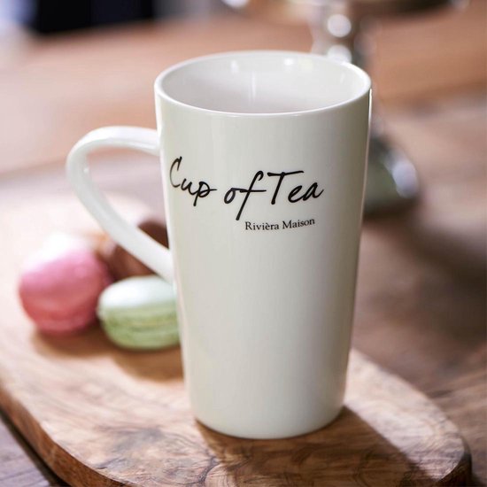 Wat is er mis streep begroting Riviera Maison Mok Met Tekst - Classic Cup of Tea Mug - Wit - 1 stuks |  bol.com