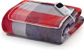 Elektrische deken met zakken voor de handen - Snuggie deken van fluweel zachte stof - 150x110cm - Veiligheidssysteem - Warmt snel op - 6 temperaturen - Wasbaar
