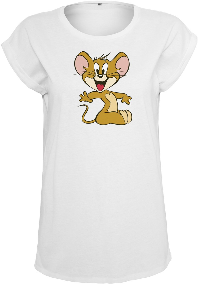 Merchcode Tom And Jerry Tom & Jerry Mouse Dames T-shirt L Wit