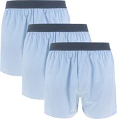 JBS woven boxers 3P blauw & wit - 3XL