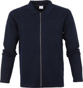 Blue Industry - Zipper Vest Polo KBIW21 Donkerblauw - L - Modern-fit