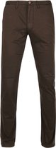 Suitable - Chino Sartre Donkerbruin - 56 - Slim-fit