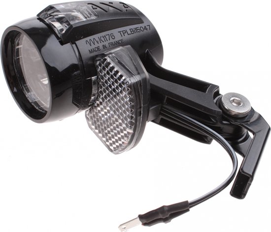 AXA Blueline 30 E‑bike Koplamp - LED Fietsverlichting - 30 Lux - 6–12 V Aansluiting - 50 m Lichtbundel - 3.000 m Zichtbaarheid - Geïntegreerde Reflector - Clear Lens Technology van AXA — afbeelding 4