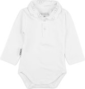 Donder | Polo Romper | Lange Mouw | Cloud Wit