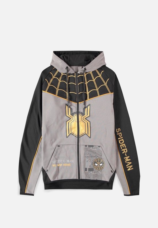 Marvel SpiderMan - No Way Home Tech Vest met capuchon - L - Grijs/Zwart