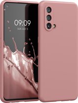 kwmobile telefoonhoesje voor OnePlus Nord CE 5G - Hoesje met siliconen coating - Smartphone case in winter roze