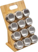 Five®   Houten kruidenrek met magnetische potjes   - Hout