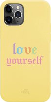 Love Yourself Yellow - iPhone Rainbow Quotes Case