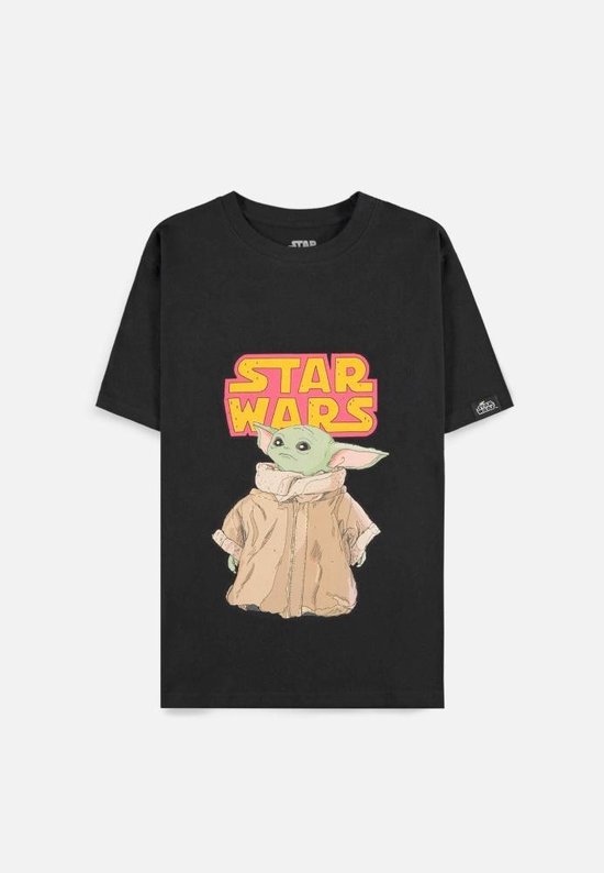 Star Wars - The Mandalorian Dames T-shirt - M - Zwart