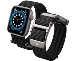 Spigen DuraPro Flex Geschikt voor Apple Watch 1/2/3/4/5/6/7/8/9/SE/Ultra 45/44/42MM Bandje Nylon Zwart