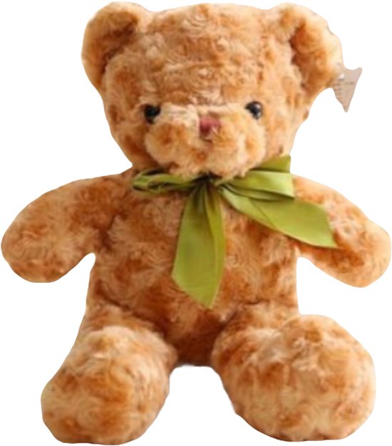 thumbnail: Famosa Softies Pluche Beer – 100 Cm Met Strik | Grote Knuffel Voor Kinderen