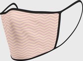 Abstract roze golven - wasbare mondmasker - L / Stoffen mondkapjes met print / Wasbare Mondkapjes / Mondkapjes / Uitwasbaar / Herbruikbare Mondkapjes / Herbruikbaar / Ov geschikt / Mondmasker