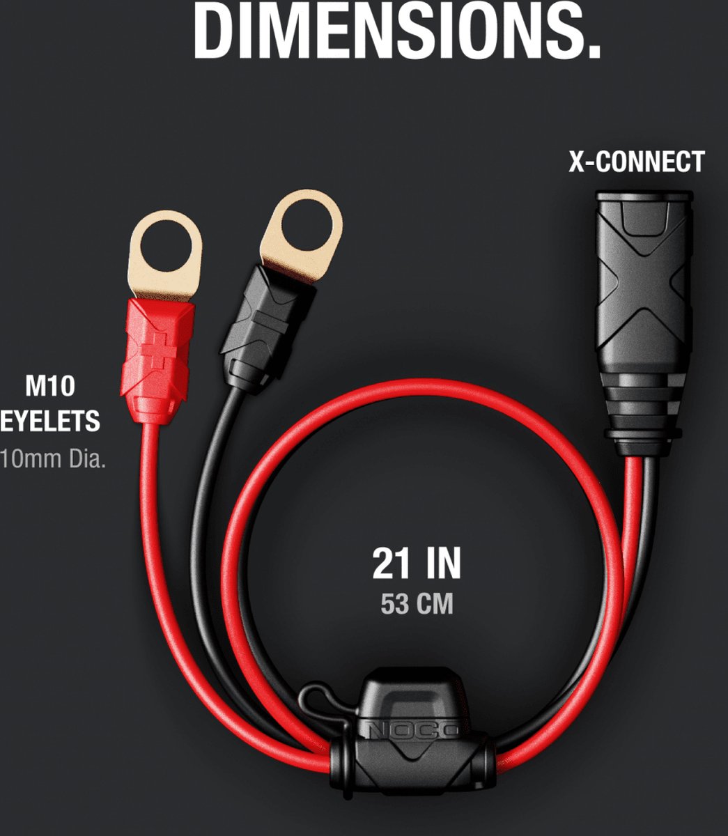 Rallonge câble 3m pour chargeur de batterie NOCO X-Connect