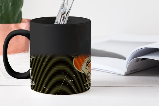 Magic Mug - Photo Heat Mugs - Coffee Mug - Vintage - Lutte - Sport - Magic Mug - Cup - 350 ML - Tea Mug - Sinterklaas decoration - Handout gifts for children - Shoe present Sinterklaas