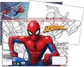 Spider-man Schetsboek Junior 23 X 33 Cm Wit 40 Vellen 2-delig
