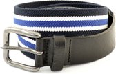 XXL Belts Herenriem 2087 - Blauw/Wit - 145 cm