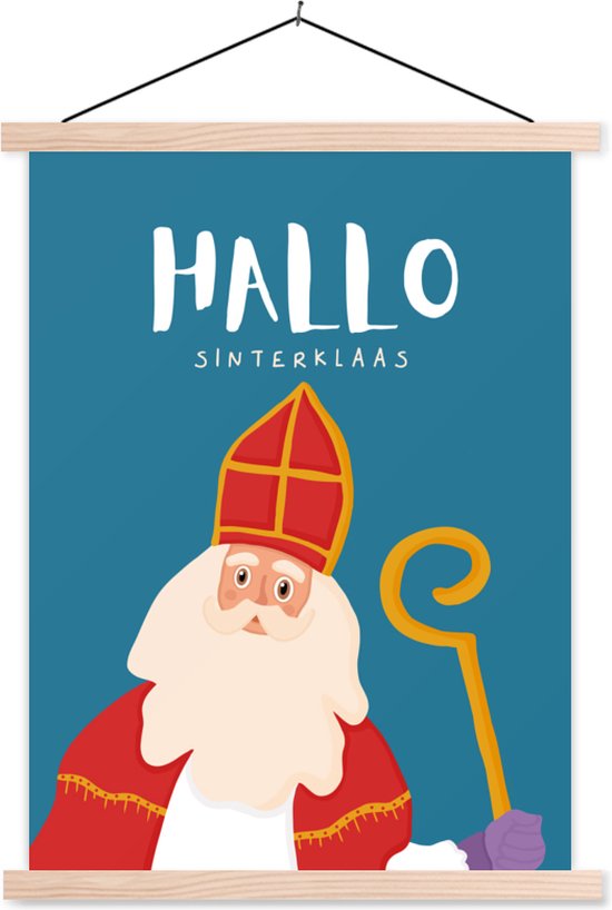 Affiche scolaire - Sinterklaas - Citation - Sint - 40x53 cm - Lattes vierges