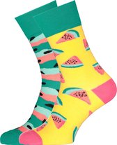 Many Mornings sokken - Watermelon Splash - Unisex - Maat: 43-46