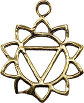 Zonnevlecht Chakra Hanger Messing