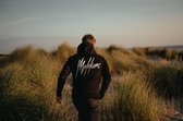 Malelions Men Split Hoodie- Black/White