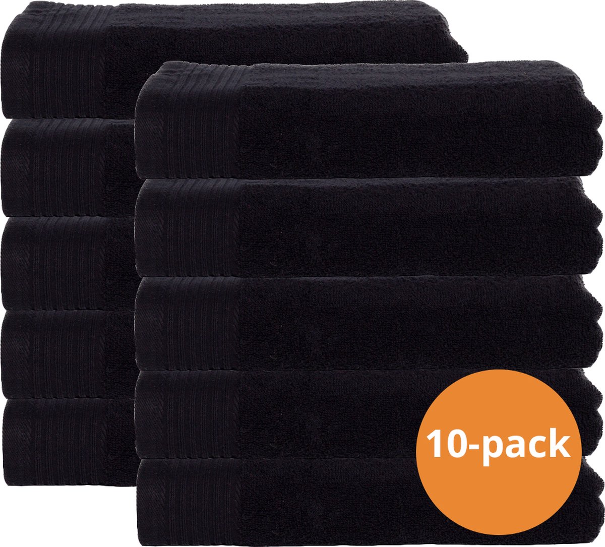 The One Badhanddoek 70x140 Black 10 stuks