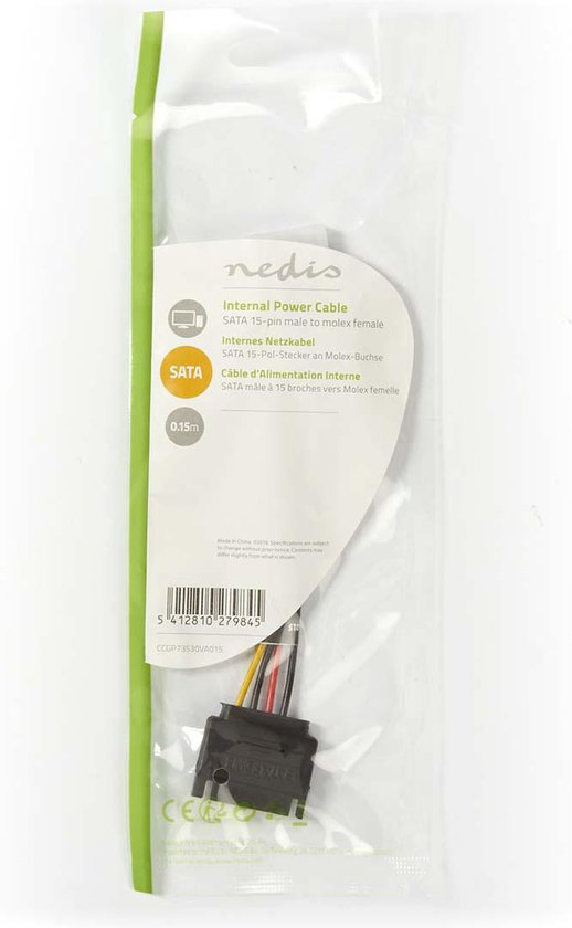 Câble d'alimentation interne Sata vers FDD et Molex