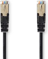 Nedis CAT5e-Kabel | SF/UTP | RJ45 Male | RJ45 Male | 7.50 m | Rond | PVC | Zwart | Polybag