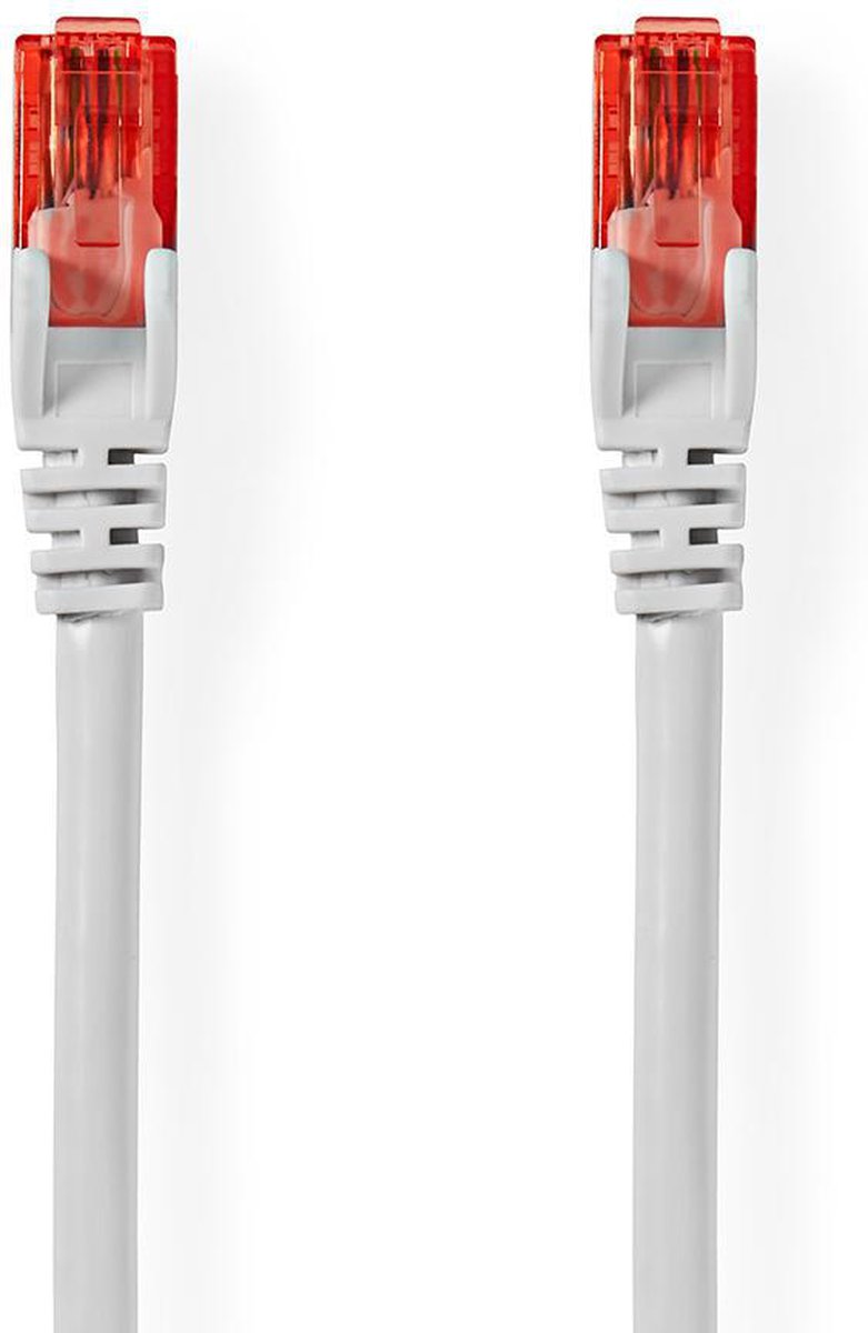 CAT6 Netwerkkabel - RJ45 Male - RJ45 Male - U/UTP - 20.0 m - Rond - PVC - Wit - Envelop