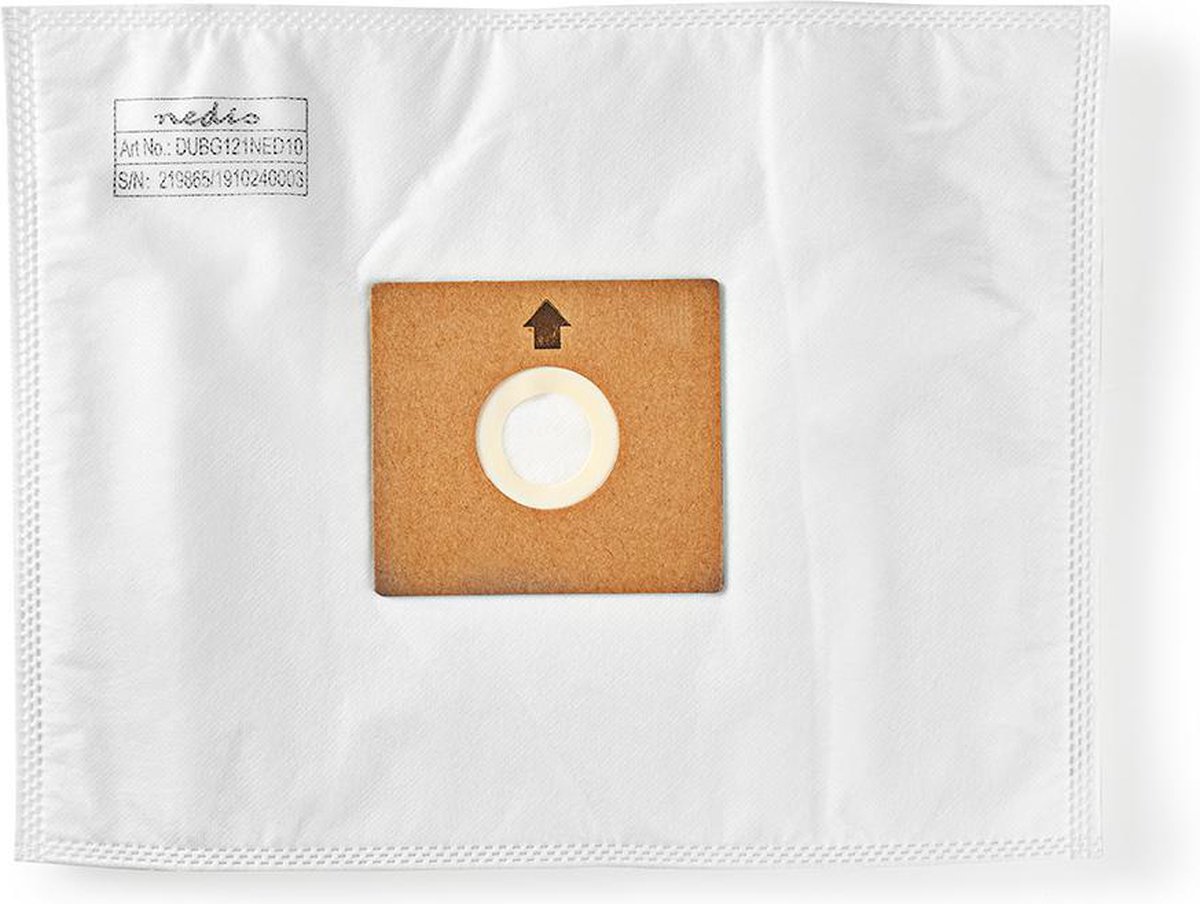 Nedis Stofzuigerzak - 10 Stuks - Synthetisch - Meest verkocht voor: Nedis VCBG300-Series - Wit