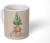 Mok - Koffiemok - Kerst - Quotes - Oh denneboom oh denneboom - Spreuken - Mokken - 350 ML - Beker - Koffiemokken - Theemok