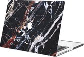 iMoshion Design Laptop Cover MacBook Pro 13 inch Retina - Black Marble