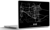 Laptop sticker - 13.3 inch - Stadskaart - Ede - Zwart - 31x22,5cm - Laptopstickers - Laptop skin - Cover