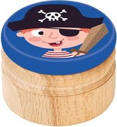 melktanddoosje piraat 5 cm blauw
