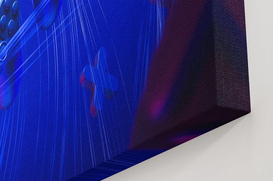 Artaza - Peinture sur toile - Deux Manettes de Gaming - Jeux - 80x40 - Photo sur toile - Impression sur toile