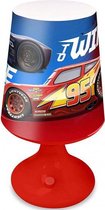 tafellamp Cars jongens 18 cm rood/blauw