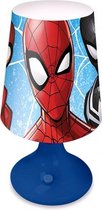tafellamp Spider-Man jongens 18 cm blauw/rood