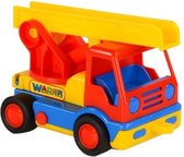 ladderwagen 19 cm rood/geel