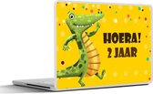 Laptop sticker - 10.1 inch - Verjaardag kind - Cadeau - Dinosaurus - 25x18cm - Laptopstickers - Laptop skin - Cover