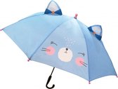 kinderparaplu kat 81 cm polyester lichtblauw