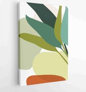 Canvas schilderij - Abstract art nature background vector. Modern shape line art wallpaper 4 -    – 1933708202 - 115*75 Vertical