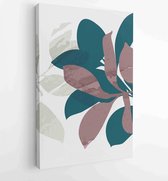 Canvas schilderij - Abstract Plant Art design for print, cover, wallpaper, Minimal and natural wall art. Vector illustration. 2 -    – 1814260241 - 50*40 Vertical