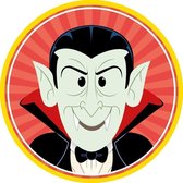 20x Halloween onderzetters vampier/Dracula