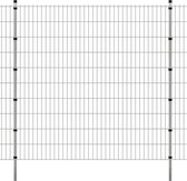 Everest Dubbelstaafmatten en palen 2008x2030 mm 40 m zilverkleurig